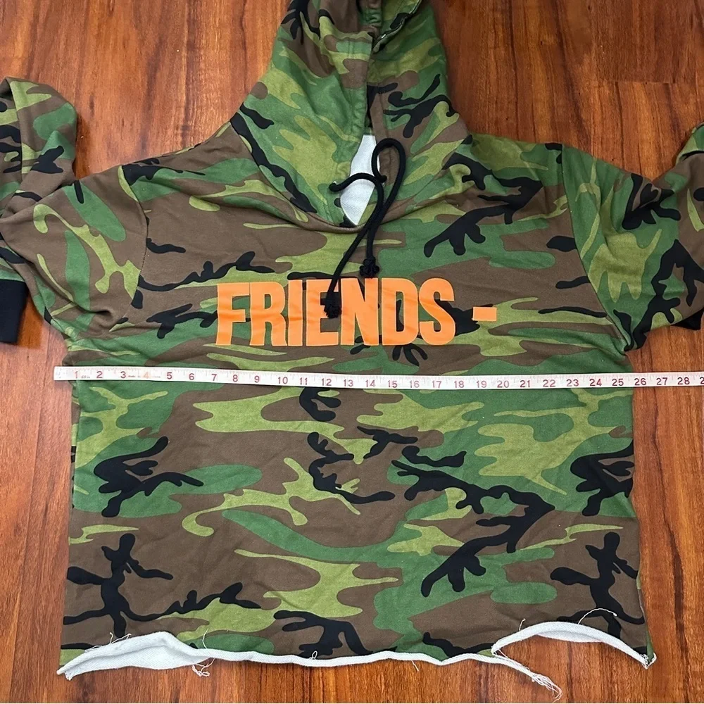 Vlone Friends Vintage Denim Crop Jacket Size XL